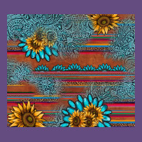 Sunflower Gemstone Serape Tumbler Vintage Hoodie | Teevron