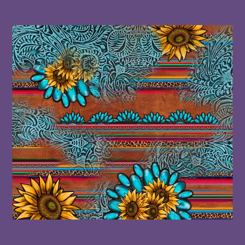 Sunflower Gemstone Serape Tumbler Vintage Hoodie by AdoDesignShop | Teevron