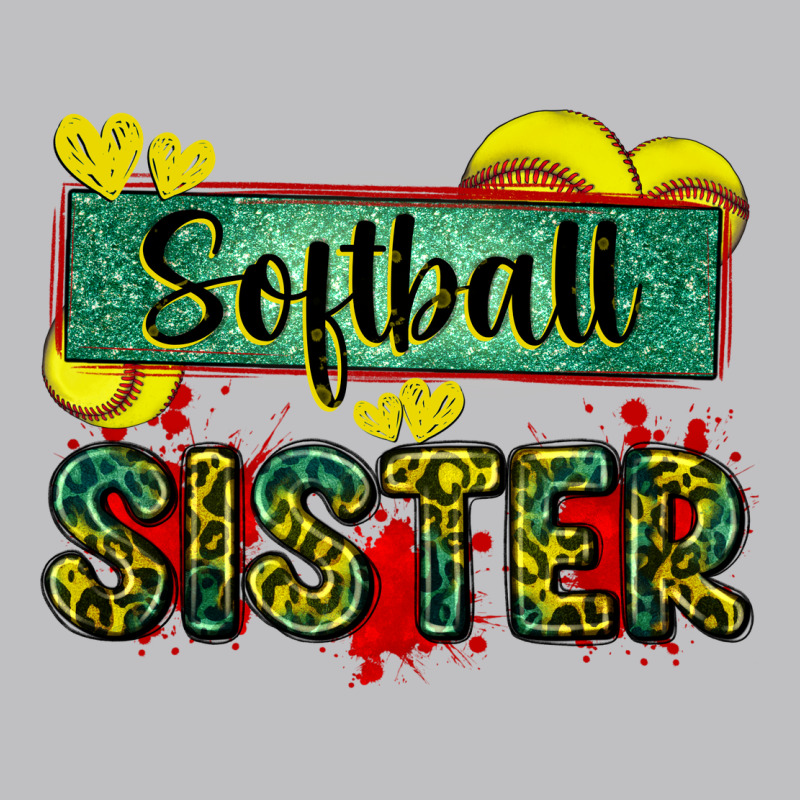 Softball Sister With Leopard Classic Tee by Zillion Design Studio | Teevron