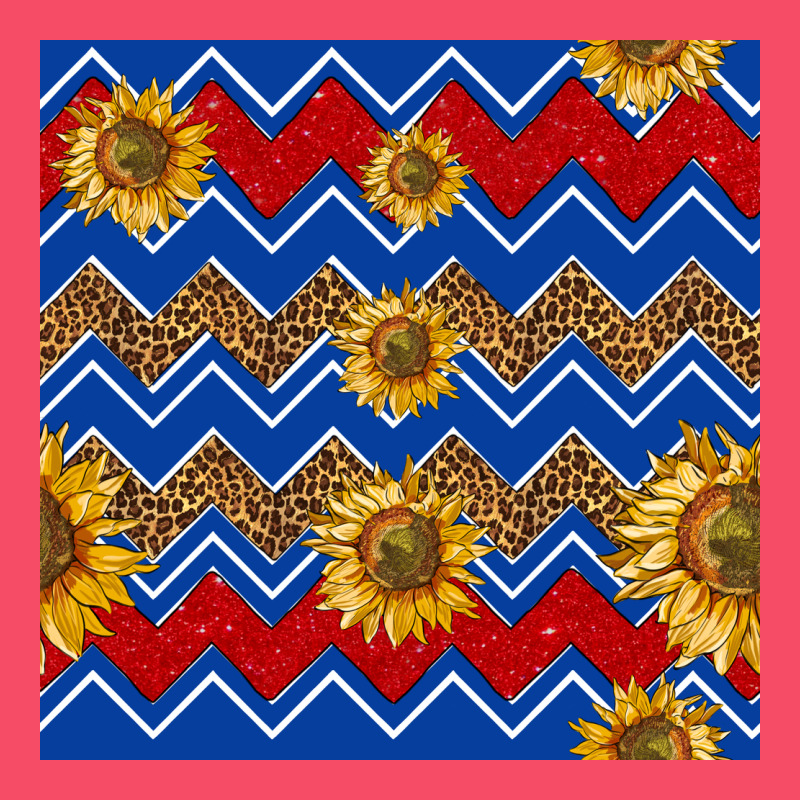4th Of July Sunflower Seamless  Pattern Premium Sweatshirt by BundleAndBundleShop | Teevron