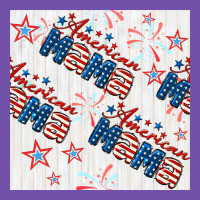 American Mama Seamless Pattern Premium Sweatshirt | Teevron