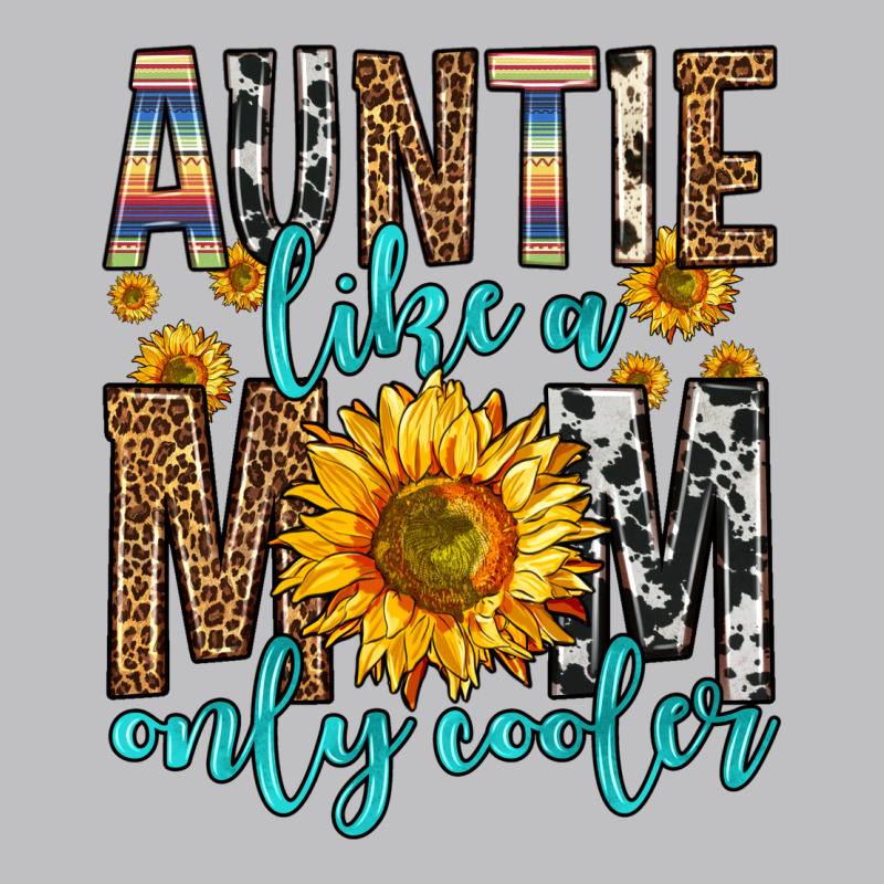 Auntie Like A Mom Only Cooler Long Sleeve Tee by Zillion Design Studio | Teevron