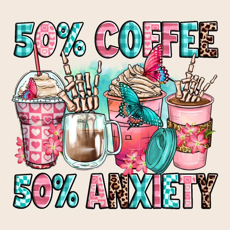 50 Coffee 50 Anxiety Coffee Cups Zipper Hoodie by Zillion Design Studio | Teevron