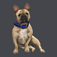 French Bulldog With Royal Blue Long Sleeve Tee | Teevron