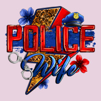 Police Wife With Lightning Bolt Classic Tee | Teevron