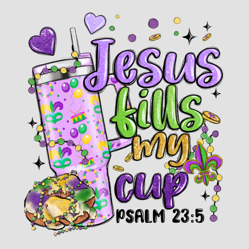 Mardi Gras Jesus Fills My Cup Premium Hoodie by MaliasSmallBusiness | Teevron
