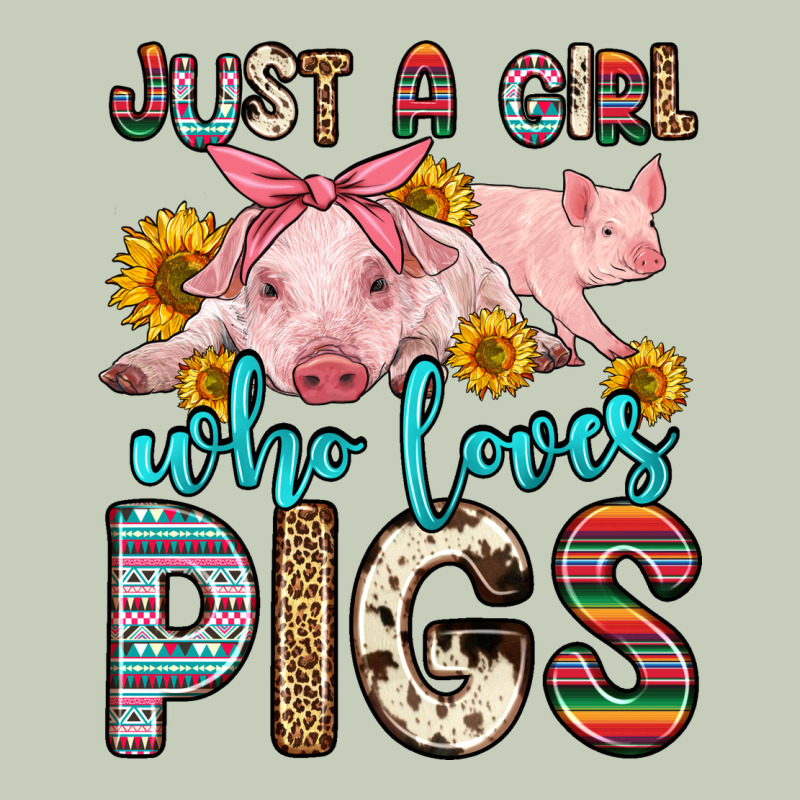 Just A Girl Who Loves Pigs Long Sleeve Tee by Zillion Design Studio | Teevron