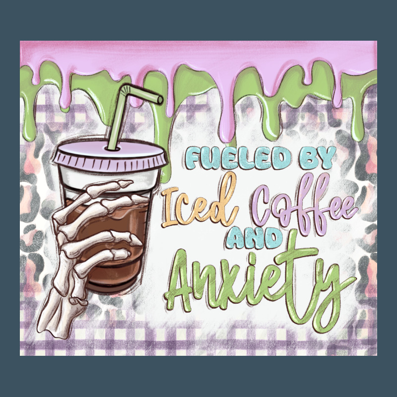 Fueled By Iced Coffee And Anxiety Urban Heavy Tee by MaliasSmallBusiness | Teevron