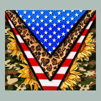 American Sunflower And Camouflage Heavyweight Hoodie | Teevron