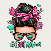 Cat Mom Messy Bun Zipper Hoodie | Teevron