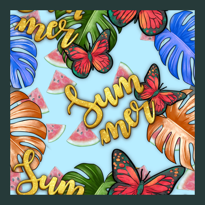 Summer And Leaf Seamless Pattern Premium Sweatshirt by BundleAndBundleShop | Teevron