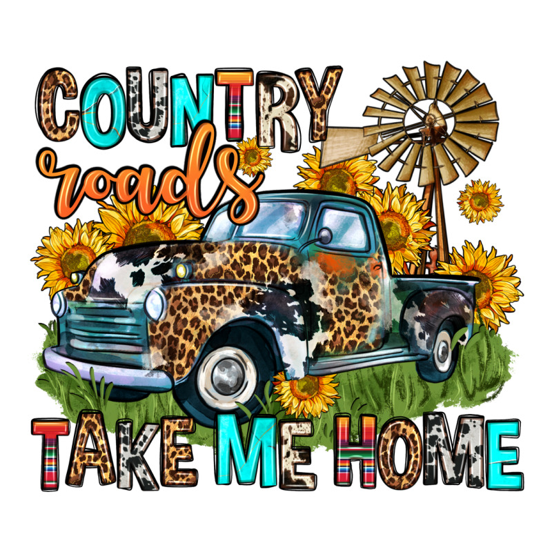 Country Roads Take Me Home Long Sleeve Tee by Zillion Design Studio | Teevron