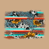 Serape Cowhide Sunflower Background Vintage Hoodie | Teevron