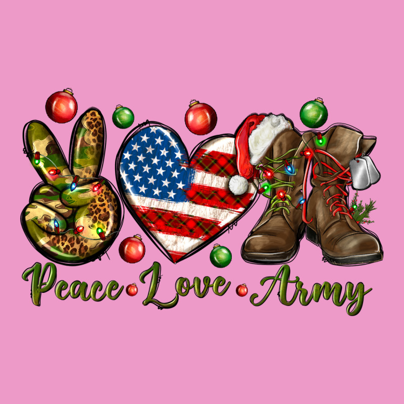 Peace Love Army Christmas Urban Hoodie by NancyCooperArtShop | Teevron