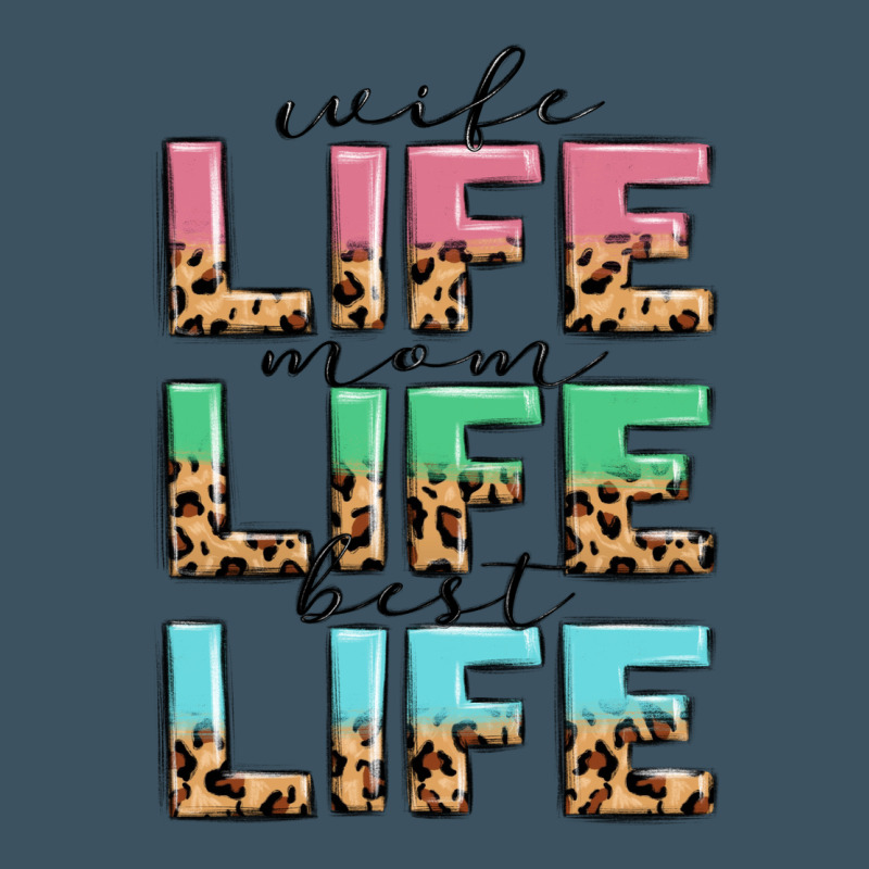 Wife Life Mom Life Best Life Urban Heavy Tee by MaliasSmallBusiness | Teevron