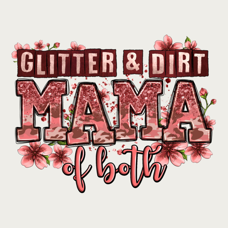 Glitter And Dirt Mama Of Both Girls Zipper Hoodie by Zillion Design Studio | Teevron