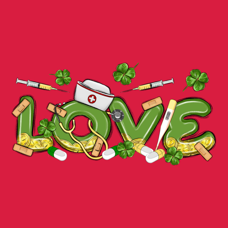 St Patricks Love Nurse Premium Hoodie by MaliasSmallBusiness | Teevron