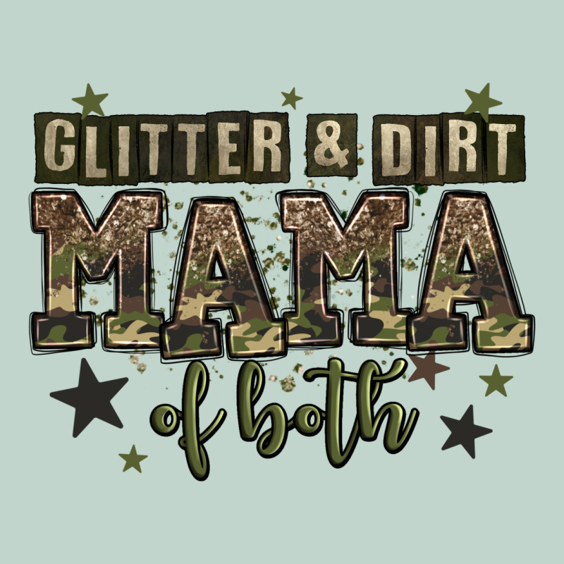 Glitter And Dirt Mama Of Both Zipper Hoodie by Zillion Design Studio | Teevron