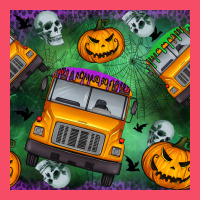 Halloween Bus And Pumpkin Seamless Pattern Premium Sweatshirt | Teevron
