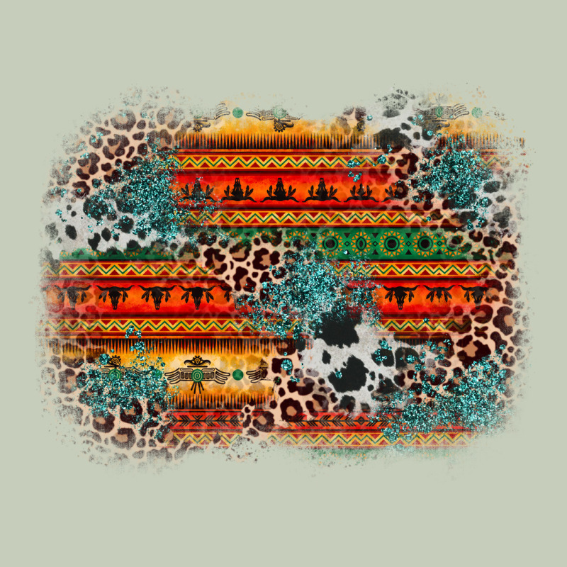 Leopard Aztec Background Long Sleeve Tee by Zillion Design Studio | Teevron