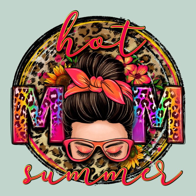 Hot Mom Summer Messy Bun Zipper Hoodie by Zillion Design Studio | Teevron