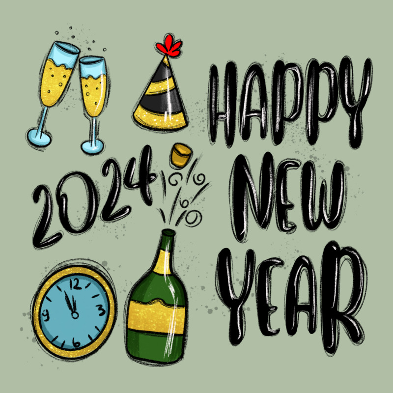 Happy New Year 2024 Urban Heavy Tee by MaliasSmallBusiness | Teevron