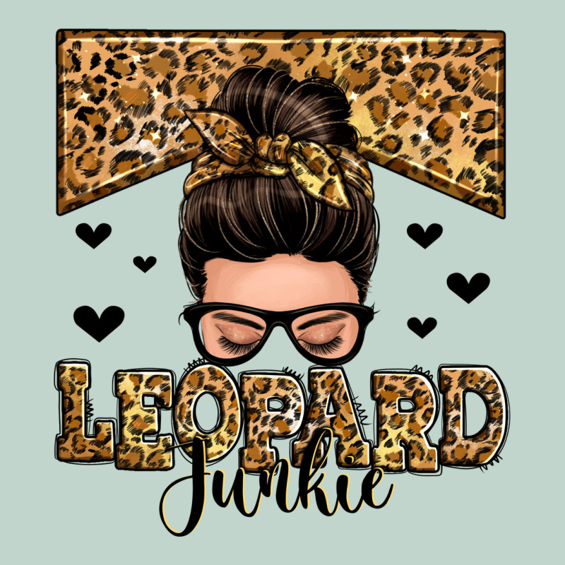 Leopard Junkie Messy Bun Zipper Hoodie by Zillion Design Studio | Teevron