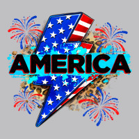 America With Lightning Bolt Classic Tee | Teevron