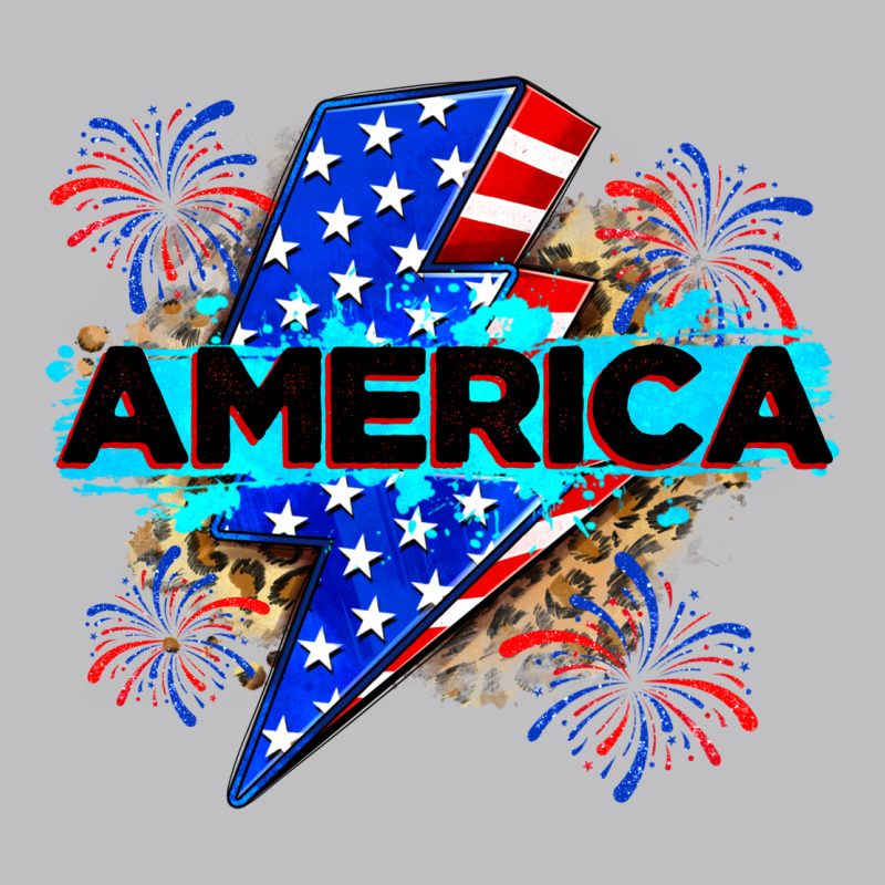 America With Lightning Bolt Classic Tee by Zillion Design Studio | Teevron
