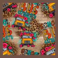 School Bus Driver And Flower Seamless Patterns Premium Sweatshirt | Teevron