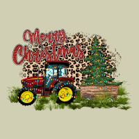 Merry Christmas Tractor Tree Heavy Core Tee | Teevron