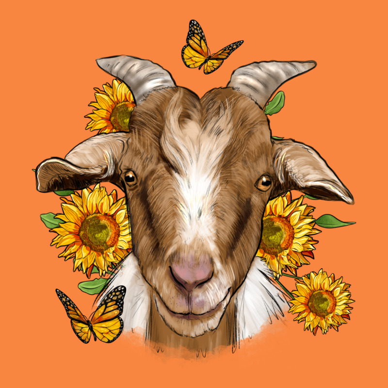 Sunflower Goat Premium Sweatshirt by Jasminsmagicworld | Teevron