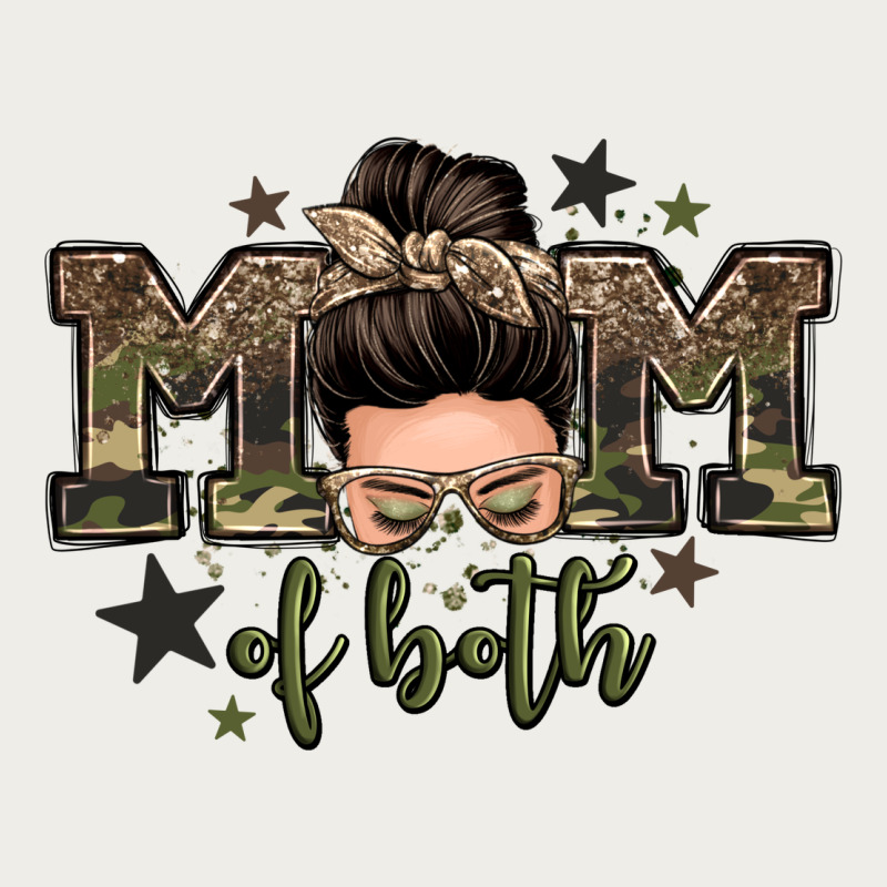 Mom Of Both Boys Messy Bun Zipper Hoodie by Zillion Design Studio | Teevron