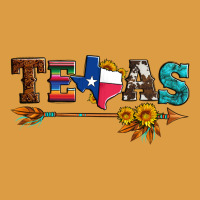 Texas With Arrow And Sunflowers Urban Heavy Tee | Teevron