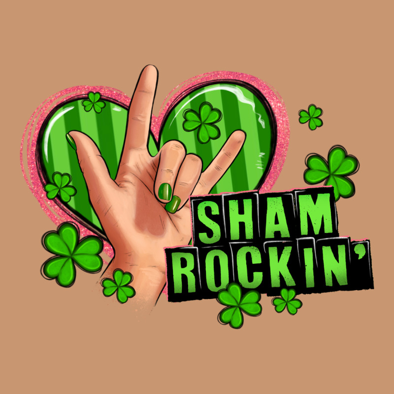 Shamrockin' Rock N Roll Female Hand Heavyweight Hoodie by Artiststas | Teevron
