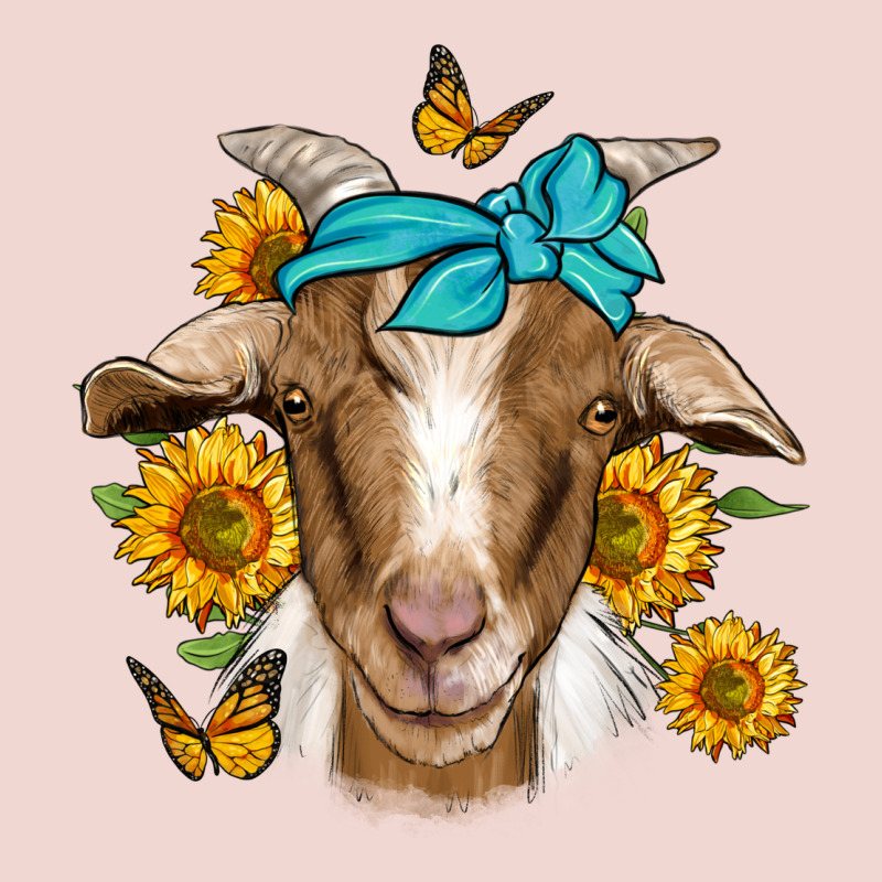 Sunflower Bandana Goat Premium Sweatshirt by Jasminsmagicworld | Teevron
