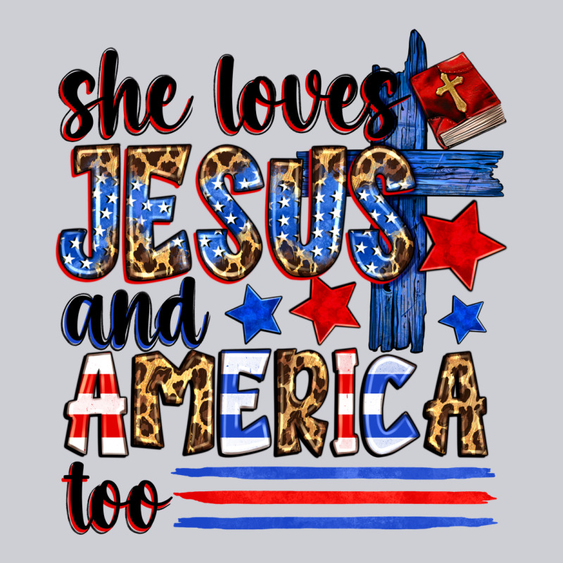 She Loves Jesus And America Too Classic Tee by Zillion Design Studio | Teevron