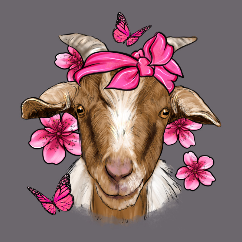 Pink Floral Bandana Goat Premium Sweatshirt by Jasminsmagicworld | Teevron