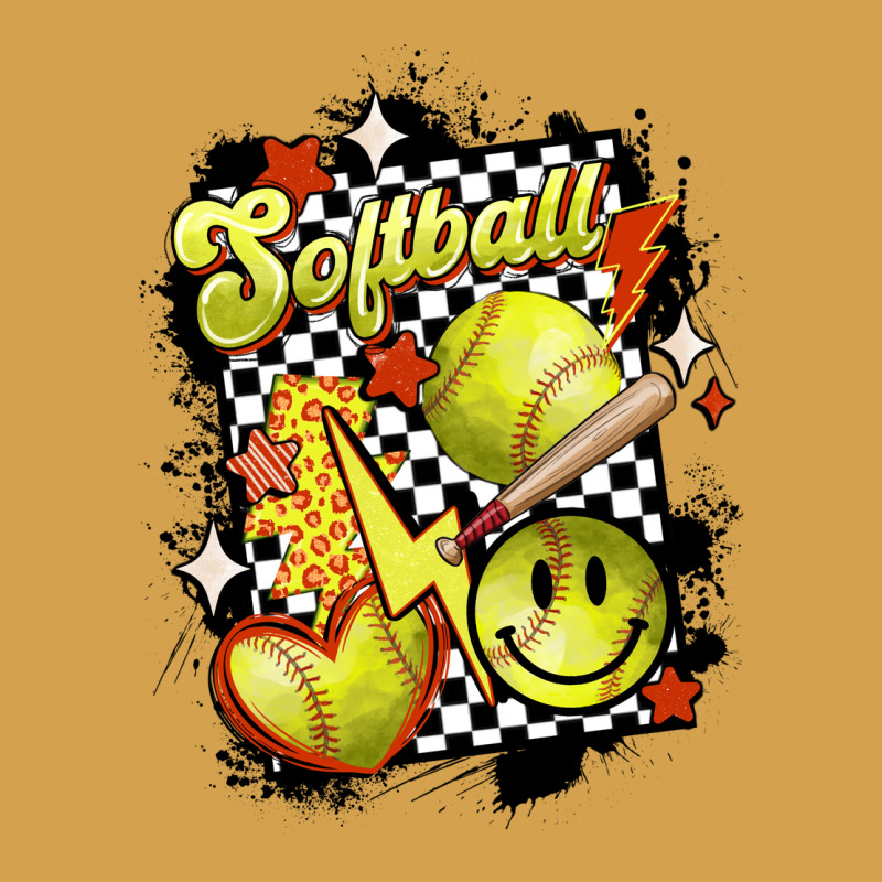Vintage Softball Urban Hoodie by MaliasSmallBusiness | Teevron