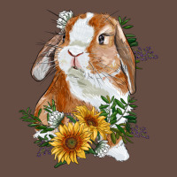 Bunny With Sunflowers Long Sleeve Tee | Teevron