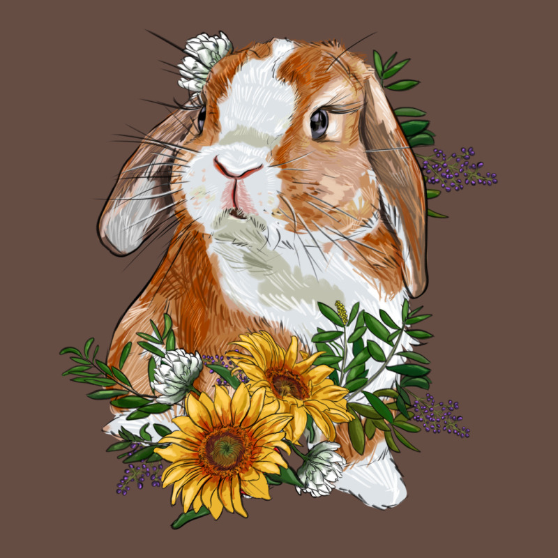 Bunny With Sunflowers Long Sleeve Tee by RanaPortraitStore | Teevron