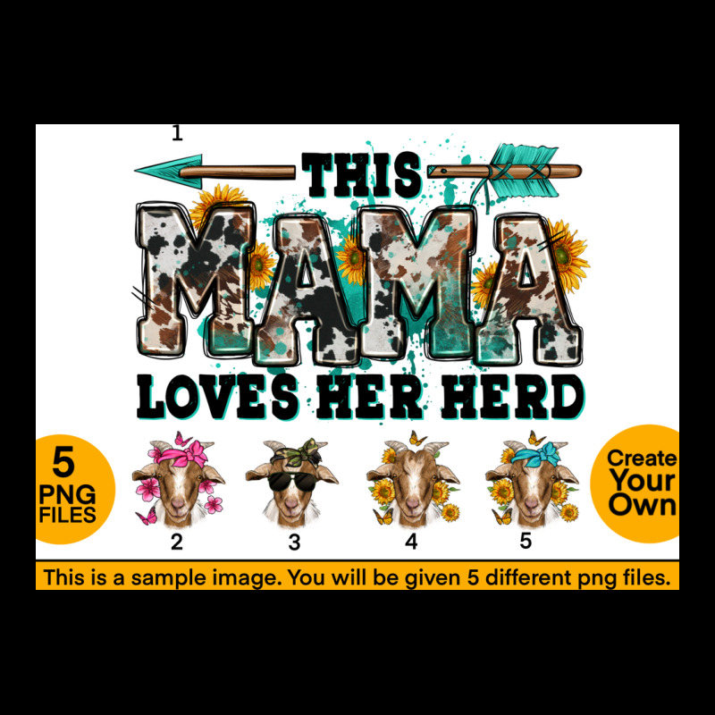This Mama  Loves Her Herd Goats Premium Sweatshirt by Jasminsmagicworld | Teevron