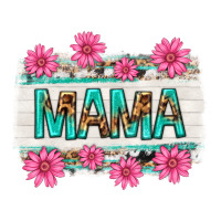 mama leopard with turquoise background | Teevron