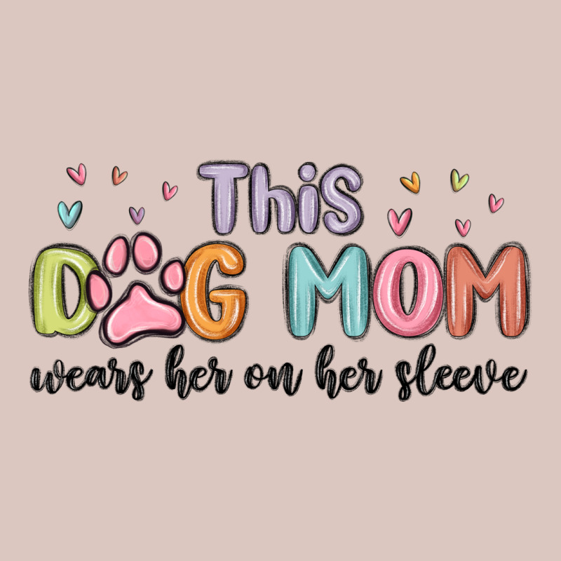 This Dog Mom Wears Her Heart On Her Sleeve Premium Hoodie by MaliasSmallBusiness | Teevron