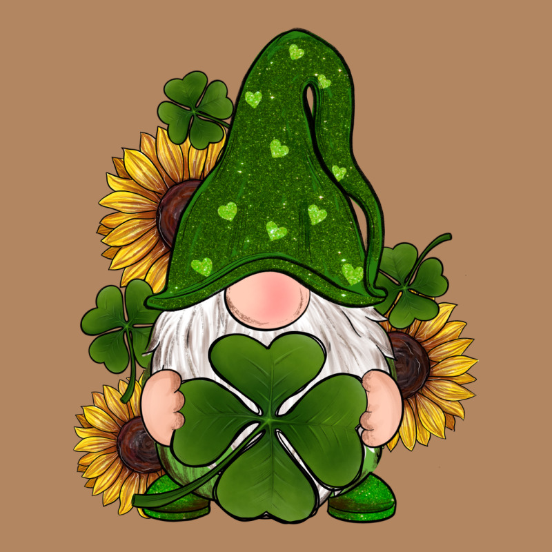 St Patricks Day Shamrock Gnomes  Sunflowers Long Sleeve Tee by RanaPortraitStore | Teevron