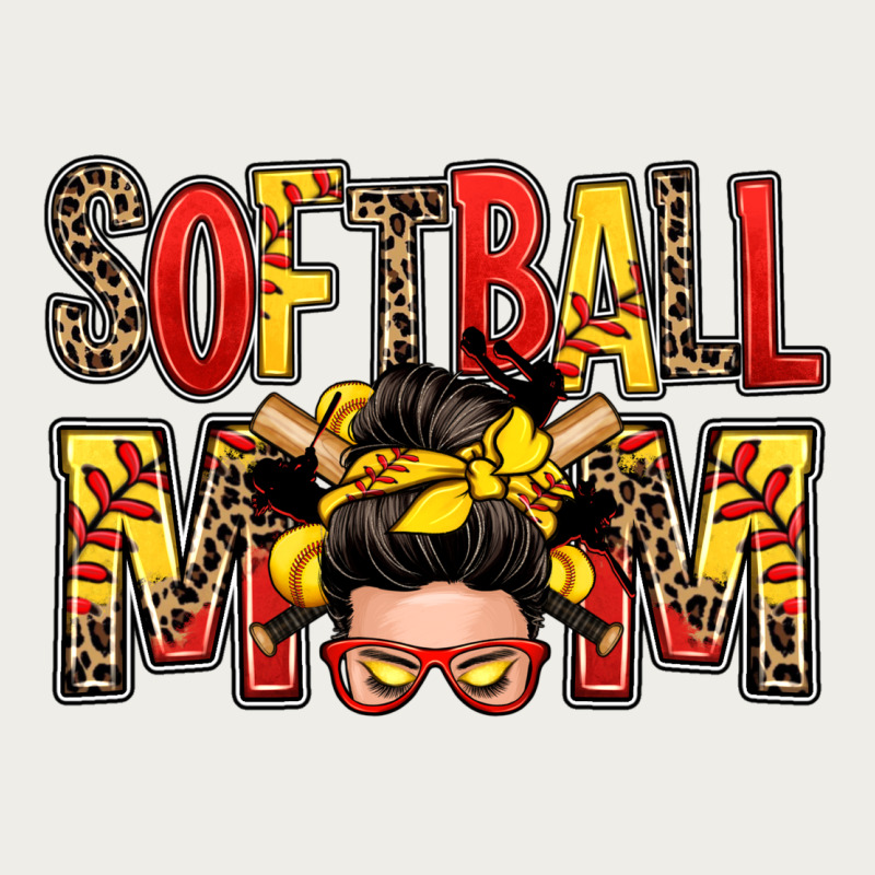 Softball Mom Messy Bun Zipper Hoodie by Zillion Design Studio | Teevron