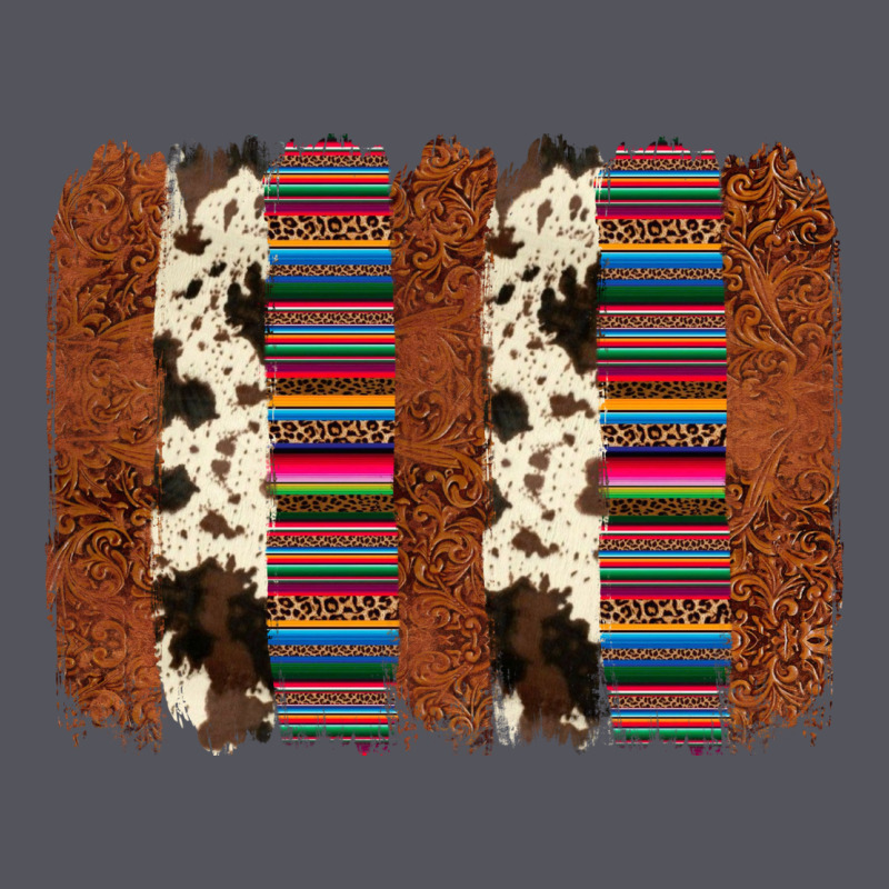 Serape Cowhide  Brushstroke Vintage Hoodie by AdoDesignShop | Teevron