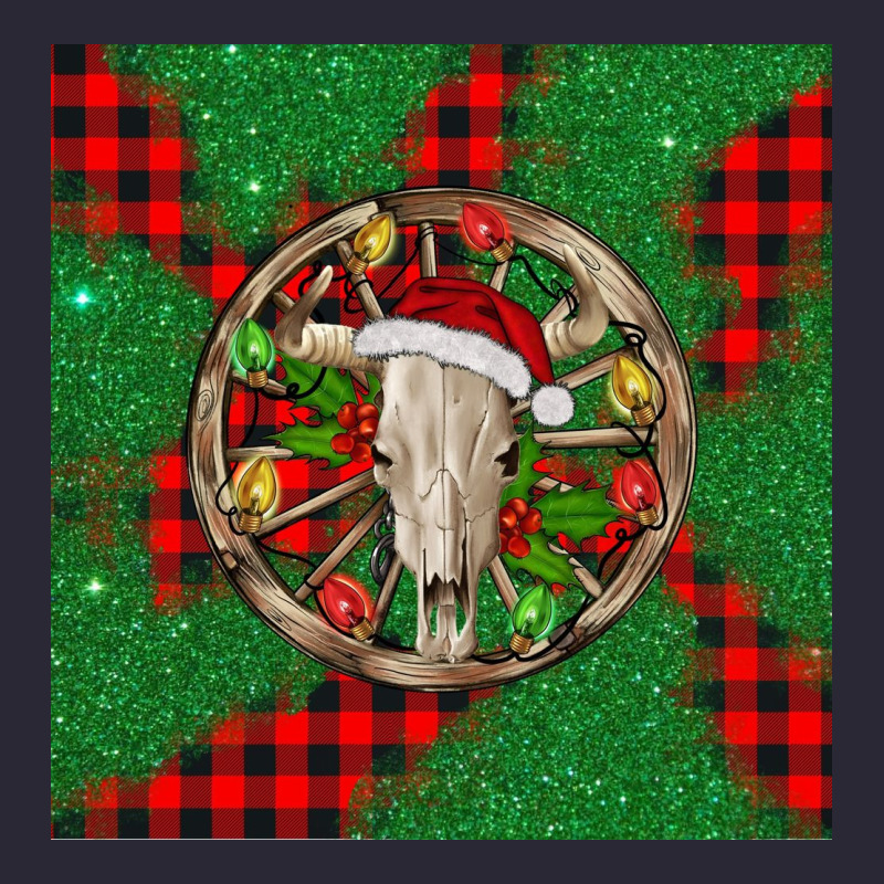 Christmas Bull Skull Vintage Tee by BarkalooDesign | Teevron