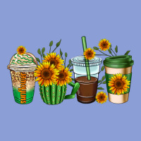 Sunflowers Coffee Cups Long Sleeve Tee | Teevron