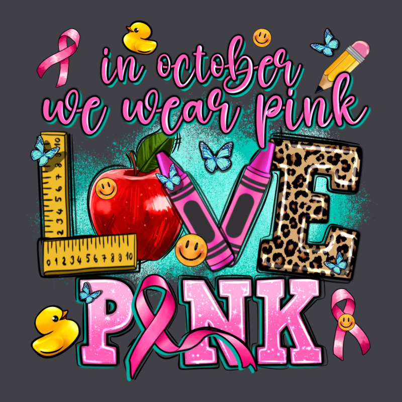 In October We Wear Pink Love Pink Heavyweight Hoodie by AdoDesignShop | Teevron
